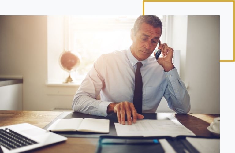 businessman on the phone