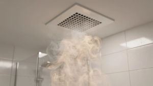 condensation humidity vapors going into bathroom vent