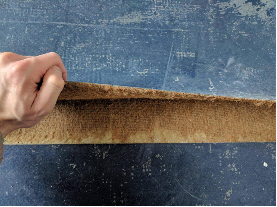 water-damaged floor