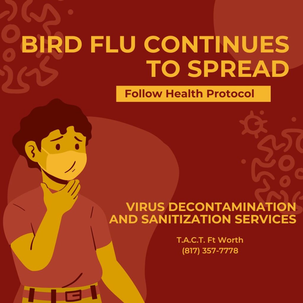 health protocol bird flu is spreading virus decontamination and sanitization ft worth
