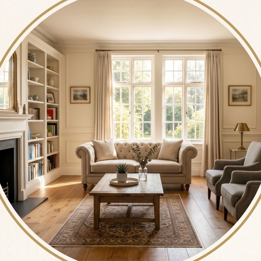 tidy living room